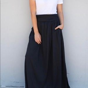 NWOT Tickled Teal Maxi Skirt